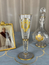 Champagnerglas, Gräflich Schaffgotsch’sche Josephinenhütte, Kaiser Wilhelm II, ca. 1912
