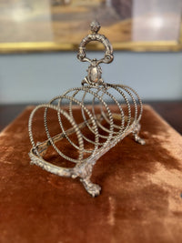 Antikes Toast Rack aus Silber von Kaiser Wilhelm II. mit Monogramm WR, H.J. Wilm Berlin, 1903