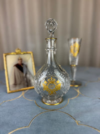 Karaffe, Gräflich Schaffgotsch’sche Josephinenhütte, Kaiser Wilhelm II, ca. 1912