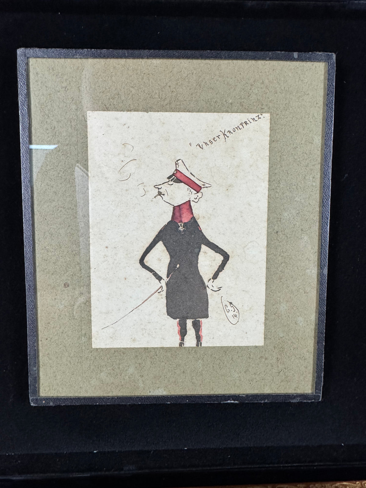 Karikatur Kronprinz Wilhelm von Preußen 