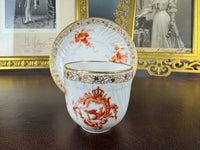 Neuosier Mokkatasse und Untertasse 1908 & 1913 – Kaiser Wilhelm II., KPM Berlin, kaiserliches Porzellan