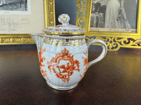 Imperial porcelain Sahnekännchen – Neuosier service, Kaiser Wilhelm II., Rococo cartouche and FR cipher