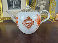Neuosier Teekanne 1919 – Kaiser Wilhelm II., KPM Berlin, spätes kaiserliches Porzellan