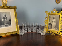 Six grands verres à eau, Guillaume II, vers 1890