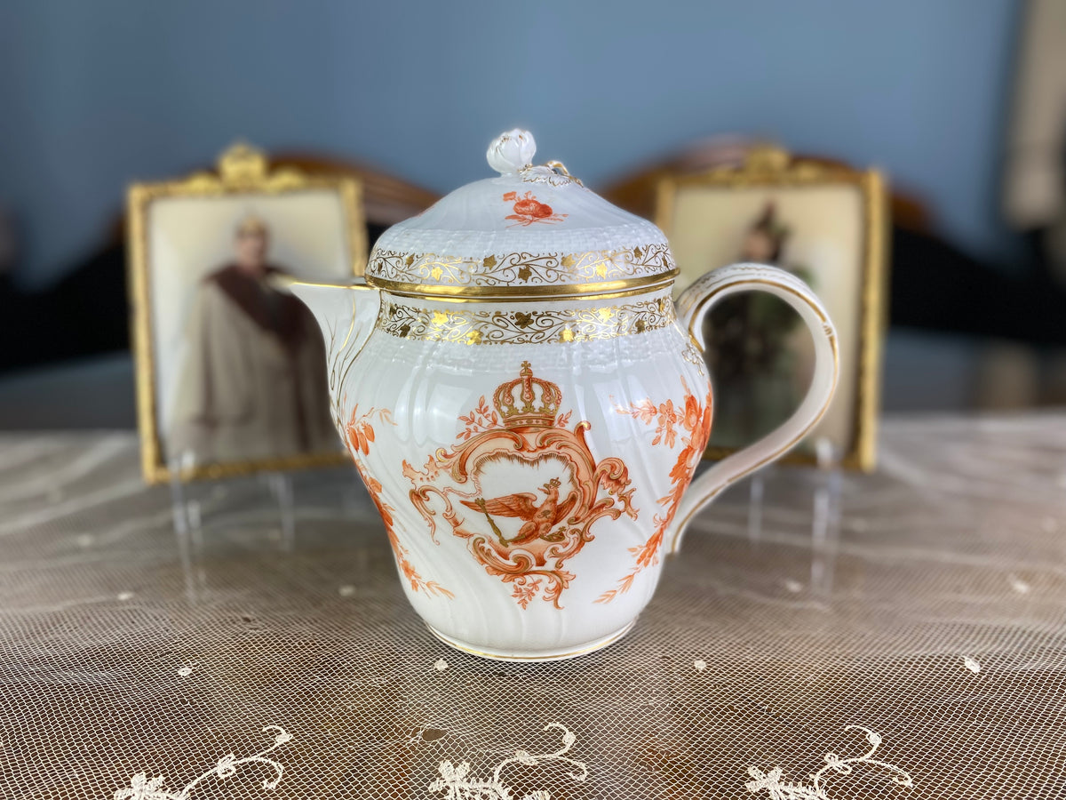 Neuosier Warmwasserkanne, Kaiser Wilhelm II, datiert 1901 + 1911
