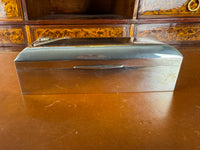 Antike Zigarrenkiste aus 800 Silber mit Monogramm von Herzog Carl Eduard von Sachsen-Coburg und Gotha, Paul Jann Gotha