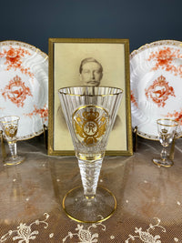 Rotweinglas, Gräflich Schaffgotsch’sche Josephinenhütte, Kaiser Wilhelm II, ca. 1912