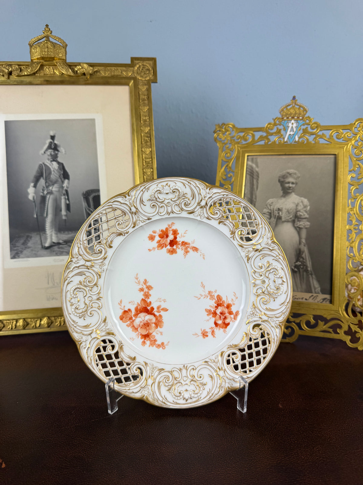 Neuosier Dessertteller 1910 – Kaiser Wilhelm II., KPM Berlin, kaiserliches Porzellan