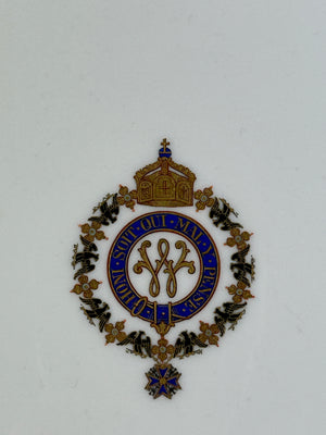 Kaiserlicher Dessertteller von S.M.Y. Hohenzollern, datiert 1907 – Porzellan aus dem Besitz Kaiser Wilhelm II.