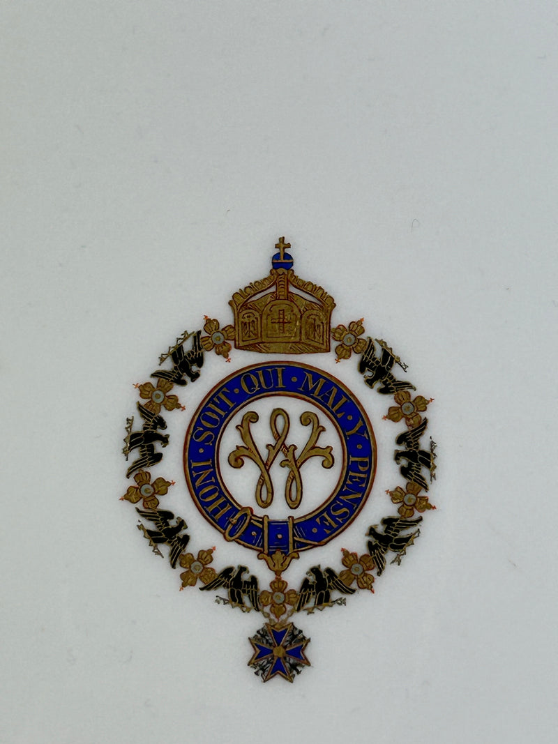 Kaiserlicher Dessertteller von S.M.Y. Hohenzollern, datiert 1907 – Porzellan aus dem Besitz Kaiser Wilhelm II.