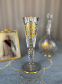 Champagnerglas, Gräflich Schaffgotsch’sche Josephinenhütte, Kaiser Wilhelm II, ca. 1912