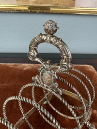 Antikes Toast Rack aus Silber von Kaiser Wilhelm II. mit Monogramm WR, H.J. Wilm Berlin, 1903