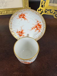 Neuosier Mokkatasse und Untertasse 1908 & 1913 – Kaiser Wilhelm II., KPM Berlin, kaiserliches Porzellan