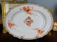 Neuosier Ovale Servierplatte ca. 1902 – Kaiser Wilhelm II., KPM Berlin, kaiserliches Porzellan