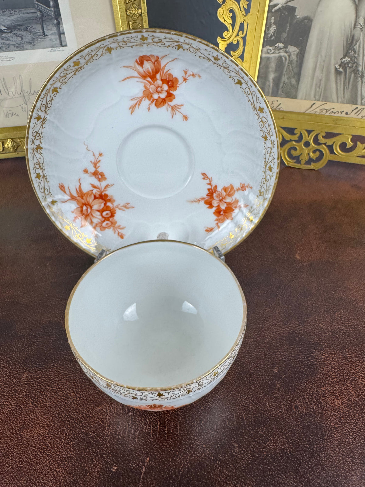 Neuosier Tasse und Untertasse 1894 & 1895 – Kaiser Wilhelm II., KPM Berlin, kaiserliches Porzellan