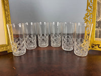 Six grands verres à eau, Guillaume II, vers 1890