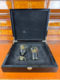 Kaiserliches Wasserglas & Portweinglas Wilhelm II. IRW Monogramm um 1900