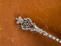 Kaiserlicher Zuckerlöffel aus Silber mit WR Monogramm von Kaiser Wilhelm I. um 1880 aus kaiserlichem Besitz