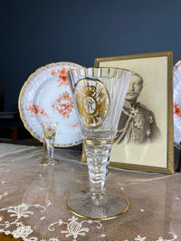 Rotweinglas, Gräflich Schaffgotsch’sche Josephinenhütte, Kaiser Wilhelm II, ca. 1912