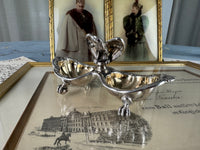 SY & WAGNER Silbernes Salzgefäß, Prinz Wilhelm, Kaiser Wilhelm II, ca. 1880