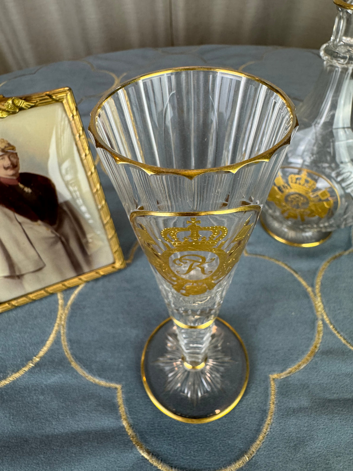 Champagnerglas, Gräflich Schaffgotsch’sche Josephinenhütte, Kaiser Wilhelm II, ca. 1912