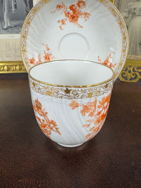 Neuosier Schokoladentasse und Untertasse 1898 – Kaiser Wilhelm II., KPM Berlin, kaiserliches Porzellan
