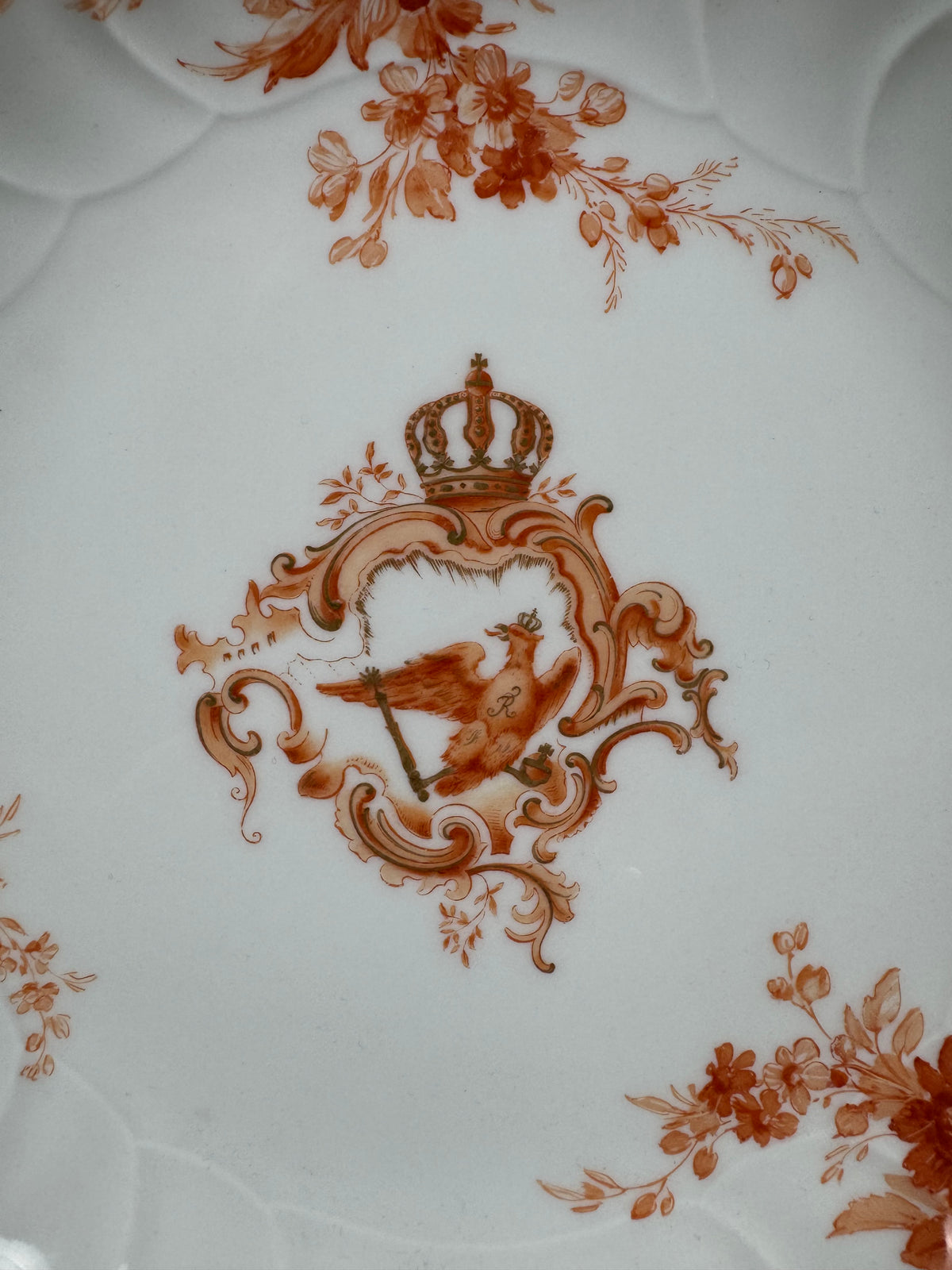 Neuosier Runde Servierplatte 1895 – Kaiser Wilhelm II., KPM Berlin, kaiserliches Porzellan
