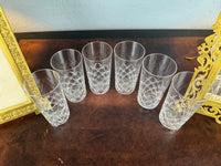 Six grands verres à eau, Guillaume II, vers 1890