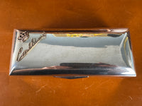 Antike Zigarrenkiste aus 800 Silber mit Monogramm von Herzog Carl Eduard von Sachsen-Coburg und Gotha, Paul Jann Gotha