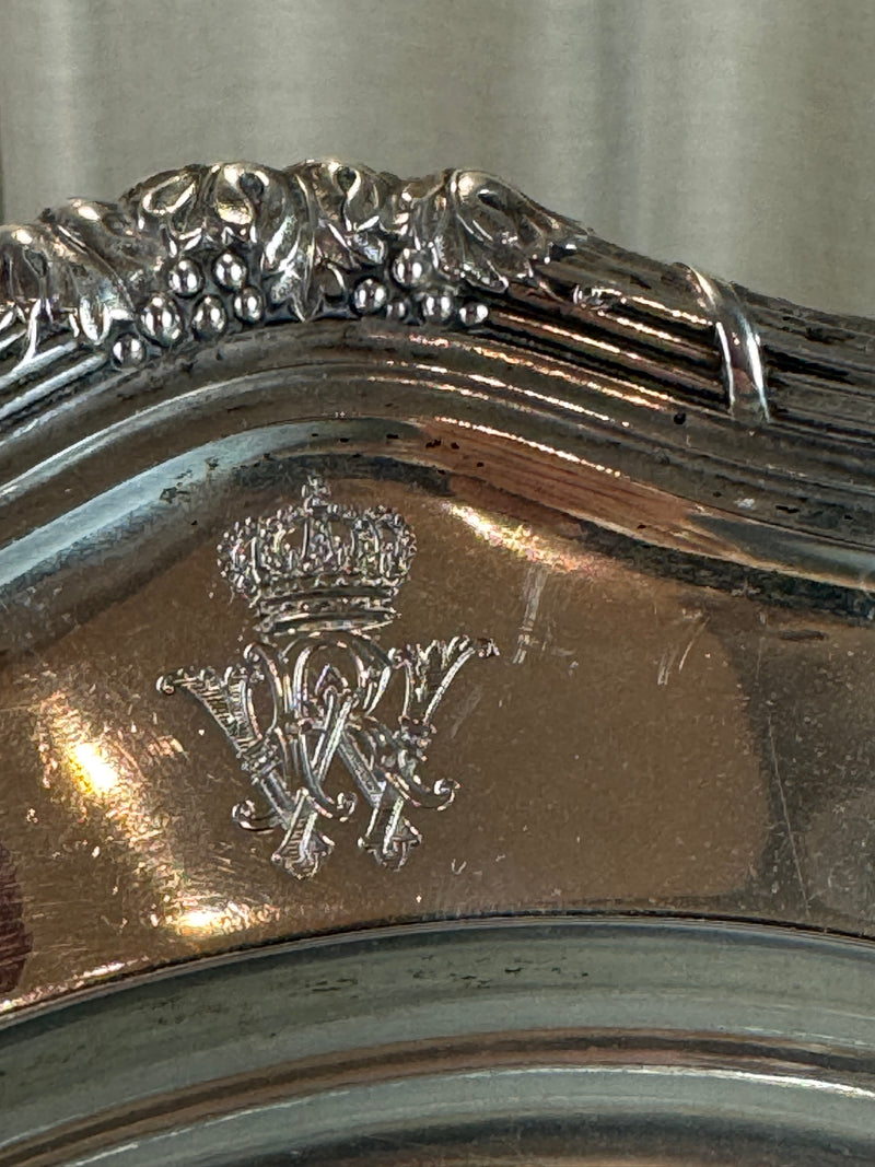 Große Silberplatte, Kaiser Wilhelm II, Vollgold, datiert 1901
