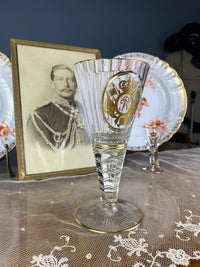 Rotweinglas, Gräflich Schaffgotsch’sche Josephinenhütte, Kaiser Wilhelm II, ca. 1912