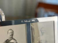 Geschenkrahmen Silberne Hochzeit Kaiser Wilhelm und Kaiserin Auguste Victoria, datiert 1906