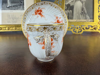 Neuosier Mokkatasse und Untertasse 1908 & 1913 – Kaiser Wilhelm II., KPM Berlin, kaiserliches Porzellan