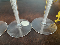 Quatre grands verres à eau, Kaiser Guillaume II, vers 1890