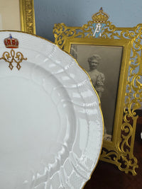 Neuosier Speiseteller 1905 – Kronprinz Wilhelm von Preußen, KPM Berlin, kaiserliches Porzellan