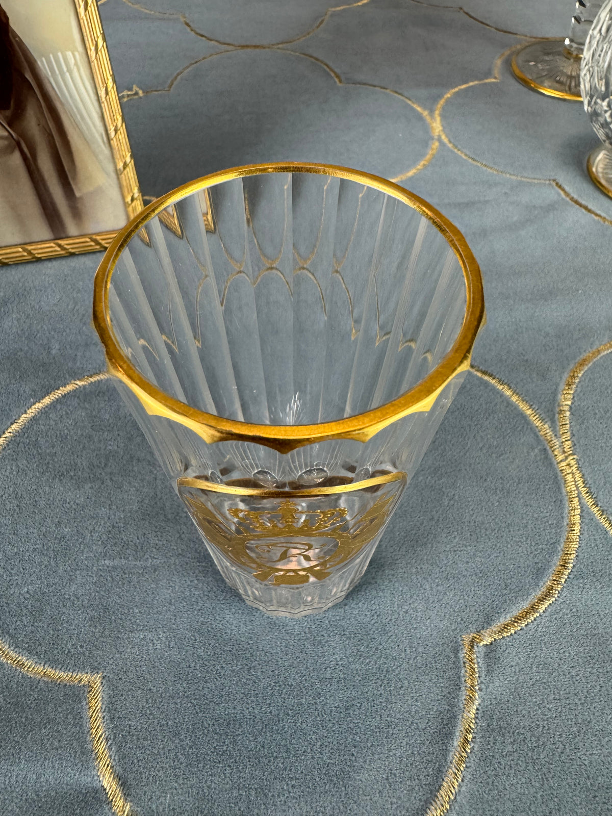 Wasserglas, Gräflich Schaffgotsch’sche Josephinenhütte, Kaiser Wilhelm II, ca. 1912