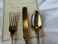 Vergoldetes Silber-Besteck, Rokoko Service, Kaiser Wilhelm II