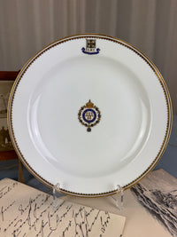 Kaiserlicher Dessertteller von S.M.Y. Hohenzollern, datiert 1899 – Porzellan aus dem Besitz Kaiser Wilhelm II.