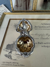 SY & WAGNER Silbernes Salzgefäß, Prinz Wilhelm, Kaiser Wilhelm II, ca. 1880