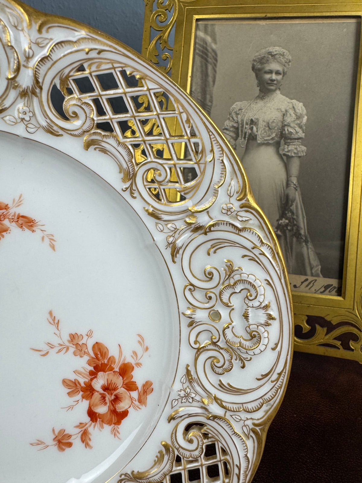 Neuosier Dessertteller 1910 – Kaiser Wilhelm II., KPM Berlin, kaiserliches Porzellan