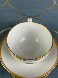 Kaiserliche Tasse mit Untertasse von S.M.Y. Hohenzollern, datiert 1900 + 1911 – Porzellan aus dem Besitz  Kaiser Wilhelm II.