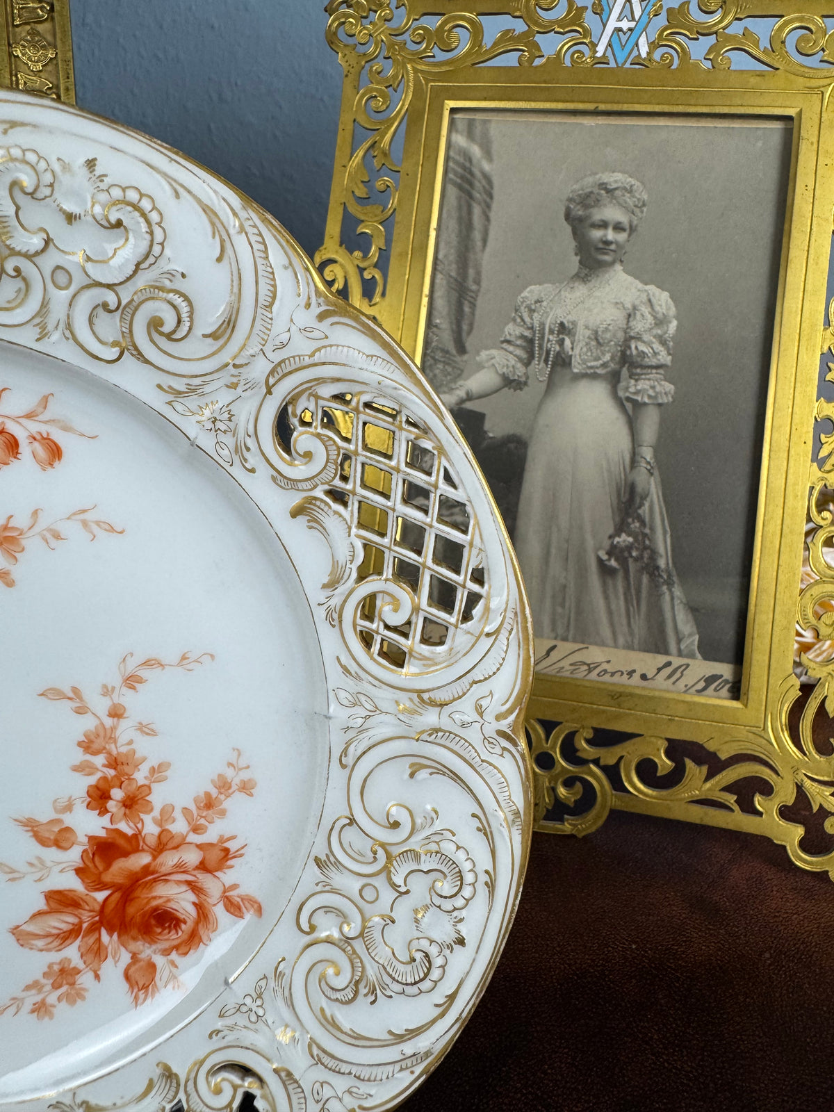 Neuosier Dessertteller 1904 – Kaiser Wilhelm II., KPM Berlin, kaiserliches Porzellan