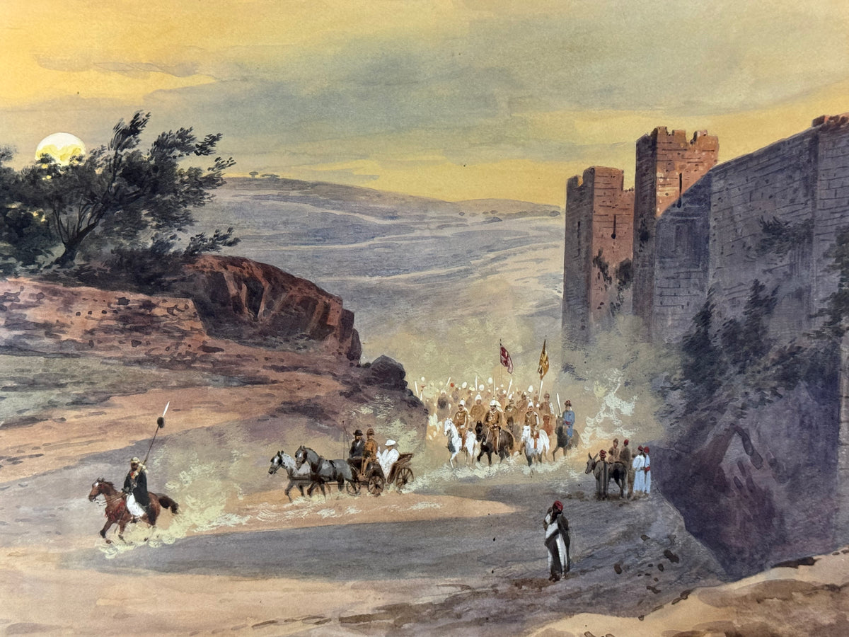 Friedrich Perlberg: Jerusalem‑Aquarell zur Orientreise des Kaiserpaares – Historisches Gemälde