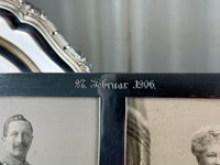 Geschenkrahmen Silberne Hochzeit Kaiser Wilhelm und Kaiserin Auguste Victoria, datiert 1906