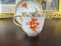 Neuosier Mokkatasse und Untertasse 1908 & 1913 – Kaiser Wilhelm II., KPM Berlin, kaiserliches Porzellan