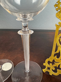Quatre grands verres à eau, Kaiser Guillaume II, vers 1890