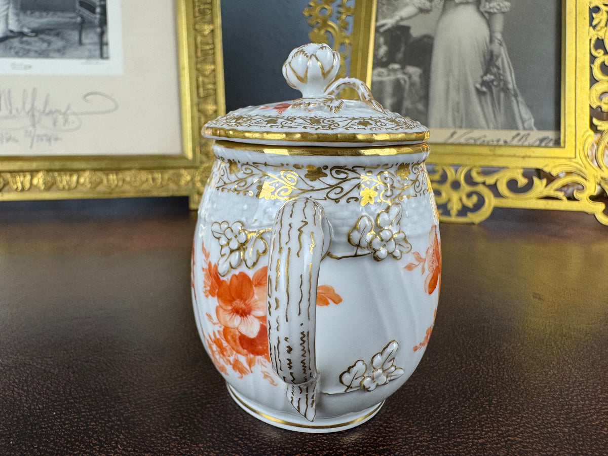 Imperial porcelain Sahnekännchen – Neuosier service, Kaiser Wilhelm II., Rococo cartouche and FR cipher