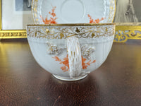 Neuosier Tasse und Untertasse 1894 & 1895 – Kaiser Wilhelm II., KPM Berlin, kaiserliches Porzellan