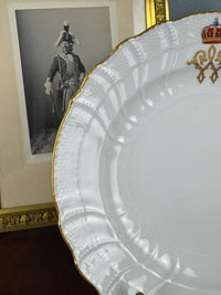 Neuosier Speiseteller 1905 – Kronprinz Wilhelm von Preußen, KPM Berlin, kaiserliches Porzellan