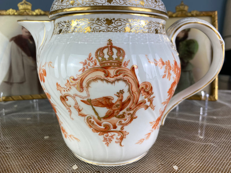 Neuosier Warmwasserkanne, Kaiser Wilhelm II, datiert 1901 + 1911